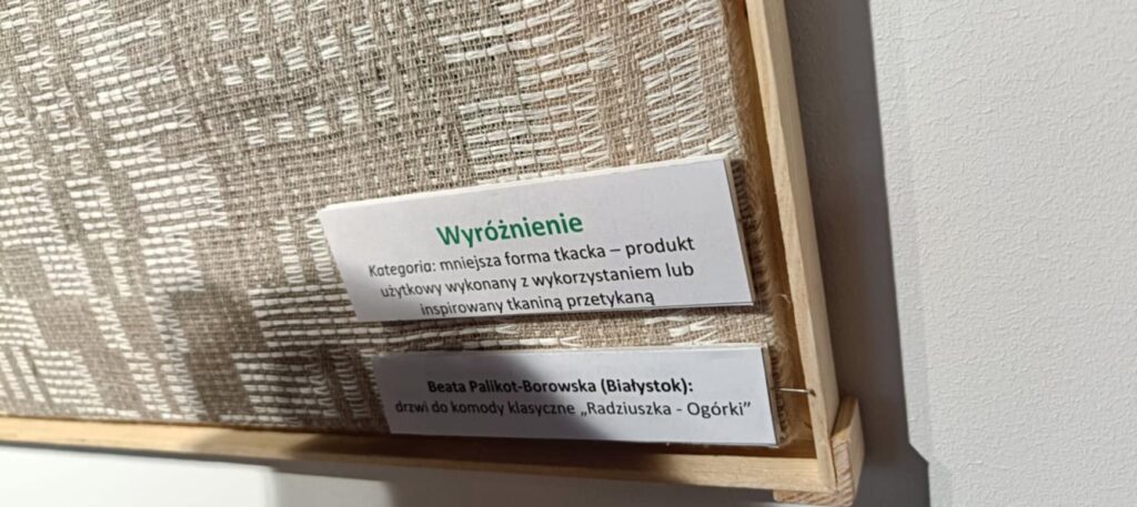 Podsumowanie Ogólnopolskiego konkursu na tkaninę przetykaną. Fot. Aleksandra Staszak